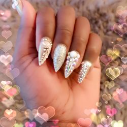 Barry's Beauty Bar Queens - Tanya did my nails for the holiday spirit I love  love   them