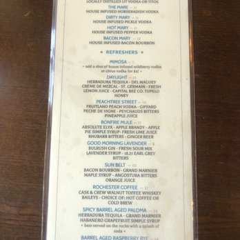 B Matthews Eatery - Brunch Cocktail Menu - New American Near Me - Savannah, Georgia