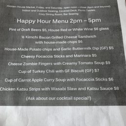 Happy Hour Menu