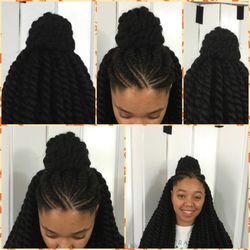 Cornrows with crochet