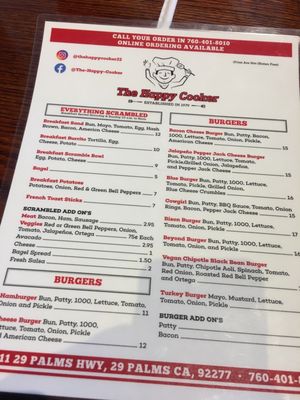 Menu photo 1 The Happy Cooker Twentynine Palms, CA
