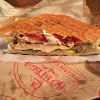La Bottega - Cuneo panini. Chicken mozz cheese roasted pepper and zucchini - Italian Near Me - West Hempstead, New York La Bottega - Cuneo panini. Chicken mozz cheese roasted pepper and zucchini - Italian Near Me - West Hempstead, New York
