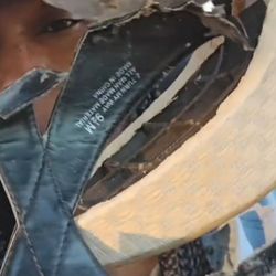 Shoe damaged by repairman with NO compensation!!