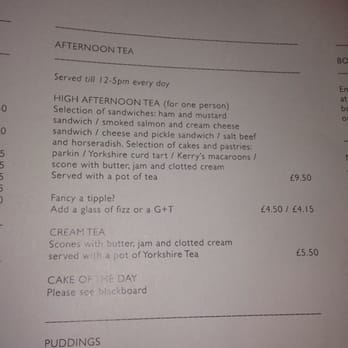 The Tetley - Afternoon tea menu - Bars Near Me - Leeds, XWY