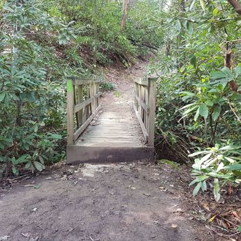 High Shoals Falls Loop Trail - 3rd bridge - Hiking Near Me - Hiawassee, Georgia