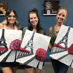 Ruby Canvas Studio - GNO - Girls night out - Paris Painting