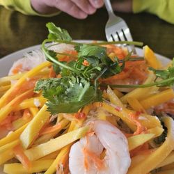 Creasian Wok N Roll - 12. Mango Shrimp Salad