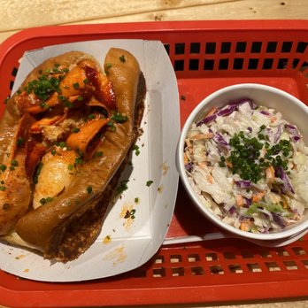 Edgewater Public Market - Connecticut roll with a side of coleslaw from Rock N Lobster Roll - Bars Near Me - Edgewater, Colorado Edgewater Public Market - Connecticut roll with a side of coleslaw from Rock N Lobster Roll - Bars Near Me - Edgewater, Colorado