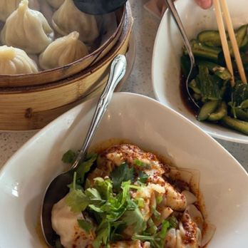 Pan Dumpling House - N11. Wonton with Chili Oil  D1. Xiao Long Bao - Chinese Near Me - Corona, California