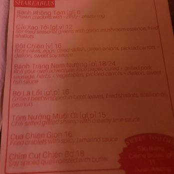 Annam VL - Sharables Menu - Vietnamese Near Me - Portland, Oregon