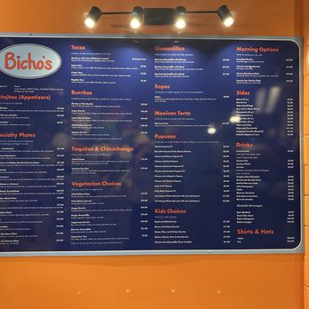 Bicho’s - Bicho's menu! Very tasty and authentic food. Definitely recommend! - Salvadoran Near Me - Portland, Oregon