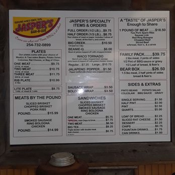 Jasper's Bar-B-Q - Barbeque Near Me - Waco, Texas