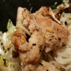Hoang Long Noodle House - Charred food residue infected all of the meat