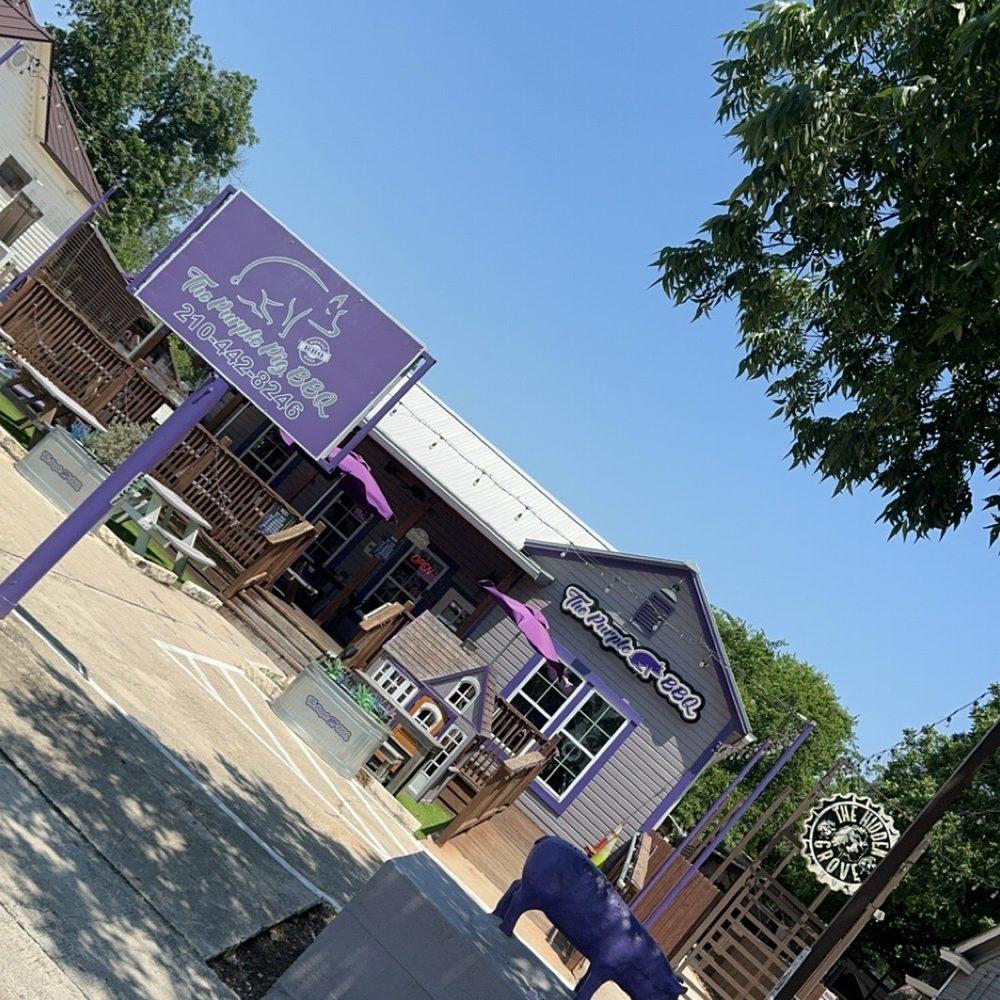 The Purple Pig BBQ - Outside - Barbeque Near Me - Schertz, Texas The Purple Pig BBQ - Outside - Barbeque Near Me - Schertz, Texas