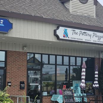 The Pottery Piazza - Front entrance - Paint-Your-Own Pottery Near Me - Plainville, Connecticut The Pottery Piazza - Front entrance - Paint-Your-Own Pottery Near Me - Plainville, Connecticut