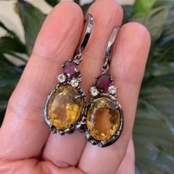 Colors Of Etnika - Citrine earrings