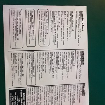 Kelly's Korner Tavern - Backside of menu! - Burgers Near Me - Placentia, California Kelly's Korner Tavern - Backside of menu! - Burgers Near Me - Placentia, California