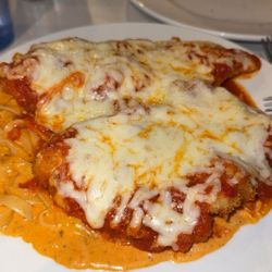 Johnny’s Italian Restaurant - Chicken parm with pink sauce
