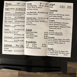 Skeeter's Pizza Barn - Menu