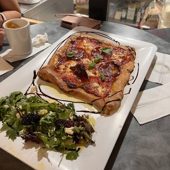 The Strudel Shop - Fantastic Italian style pizza with a wonderful balsamic vinaigrette salad. - Bakeries Near Me - Columbia, South Carolina The Strudel Shop - Fantastic Italian style pizza with a wonderful balsamic vinaigrette salad. - Bakeries Near Me - Columbia, South Carolina