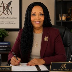 Absolute Pro Notary - Notary at Desk