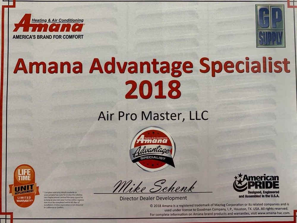 Slide of Air Pro Master