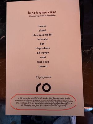 Menu photo 1 Ro Hyde Park Tampa Bay, FL