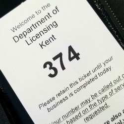 Kent Drivers License Office - Waited only 5 minutes -- woo hoo!