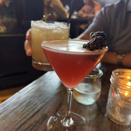 The French martini and a whiskey sour The French martini and a whiskey sour