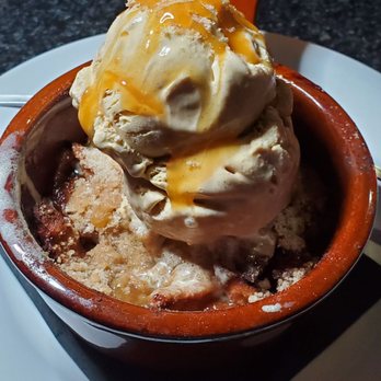 The Press - Apple crisp with brown sugar ice cream - Burgers Near Me - Saint Augustine, Florida The Press - Apple crisp with brown sugar ice cream - Burgers Near Me - Saint Augustine, Florida