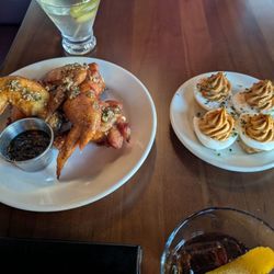 The Hollows - Wings and deviled eggs with a really interesting flavor