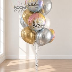 Boom Balloon - Happy Birthday Helium Balloon Bouquet