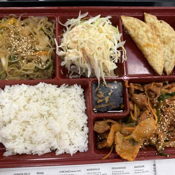 SGD Tofu and BBQ - Pork bulgogi bento box - Korean Near Me - Indianapolis, Indiana SGD Tofu and BBQ - Pork bulgogi bento box - Korean Near Me - Indianapolis, Indiana