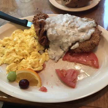 Mulberry Lane Cafe - Huge piece of country fried steak! - Breakfast & Brunch Near Me - Melbourne, Florida
