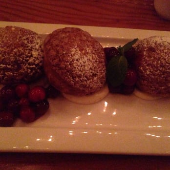 The Lark - Goat cheese profiteroles with cranberry orange compote. Tasty. - New American Near Me - Santa Barbara, California The Lark - Goat cheese profiteroles with cranberry orange compote. Tasty. - New American Near Me - Santa Barbara, California