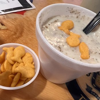 Clermont Fish House - I love they use goldfish for their clam chowder - Fish & Chips Near Me - Clermont, Florida Clermont Fish House - I love they use goldfish for their clam chowder - Fish & Chips Near Me - Clermont, Florida
