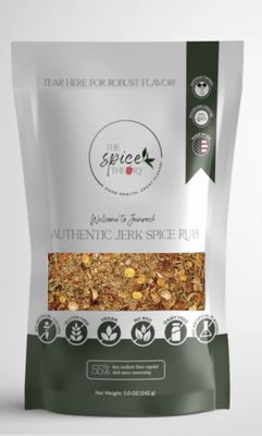 "WELCOME TO JAMROCK" JERK SPICE RUB - Jamrock is authentic, crafted with the finest natural ingredients and blended together with love. Pimento, scotch bonnet pepper, and toasted coriander are only some of the spices poured into our original recipe. It will delight your taste buds and ignite your senses. Use it on your poultry, pork and seafood as a dry rub or marinade. "WELCOME TO JAMROCK" JERK SPICE RUB - Jamrock is authentic, crafted with the finest natural ingredients and blended together with love. Pimento, scotch bonnet pepper, and toasted coriander are only some of the spices poured into our original recipe. It will delight your taste buds and ignite your senses. Use it on your poultry, pork and seafood as a dry rub or marinade.