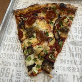 Pizza My Heart - Garlic pepp sausage green onion mushroom - Pizza Near Me - Gilroy, California Pizza My Heart - Garlic pepp sausage green onion mushroom - Pizza Near Me - Gilroy, California
