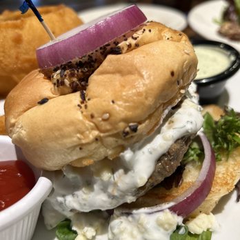Local Goat - Lamb Burger* seasoned and cooked to perfection. ( - New American Near Me - Pigeon Forge, Tennessee