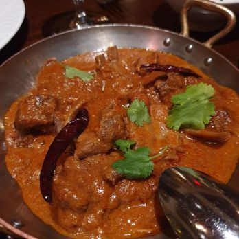 Junoon - LAL MAS  goat meat, mathania chili sauce, smoked mustard - Indian Near Me - New York, New York