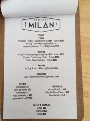 Menu photo 3 Comedor Milán Colonia Juárez, DIF