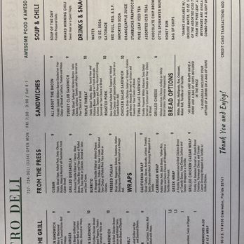 Metro Deli - Menu - Delis Near Me - Clearwater, Florida Metro Deli - Menu - Delis Near Me - Clearwater, Florida