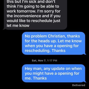 Top Tier Auto Detailing - Our Text exchange. - Auto Detailing Near Me