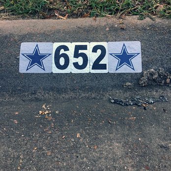 Keith's Services - customize your curb address with your favorite teams - Signmaking Near Me - Paris, Texas Keith's Services - customize your curb address with your favorite teams - Signmaking Near Me - Paris, Texas
