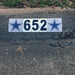 Keith's Services - customize your curb address with your favorite teams