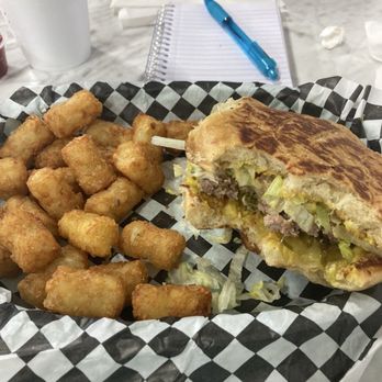 Burger Fresh & More - My Junior on an in-house jalepeno bun. So huge I couldn't finish it. - Burgers Near Me - Conroe, Texas Burger Fresh & More - My Junior on an in-house jalepeno bun. So huge I couldn't finish it. - Burgers Near Me - Conroe, Texas