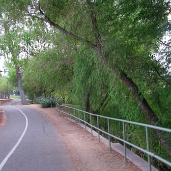 Reid Park Biking/Walking Path - I love this stretch of the path behind the police station. - Hiking Near Me - Tucson, Arizona