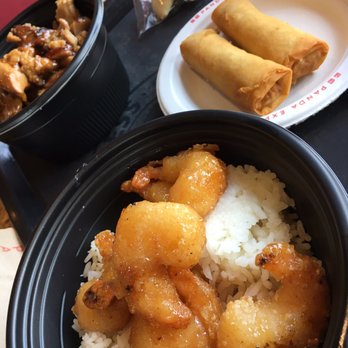 Panda Express - Rice bowl 1-teriyaki chicken; rice bowl 2-honey shrimp; &a spring rolls. 2 fountain drinks. $19.00 - Chinese Near Me - Marysville, California Panda Express - Rice bowl 1-teriyaki chicken; rice bowl 2-honey shrimp; &a spring rolls. 2 fountain drinks. $19.00 - Chinese Near Me - Marysville, California