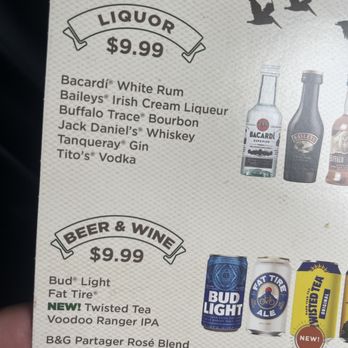 Frontier - 1 shot liquor - Airlines Near Me - DFW Airport, Texas