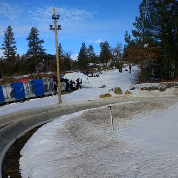 Alpine Slide At Magic Mountain - View from Lift Top - Go Karts Near Me - Big Bear Lake, California Alpine Slide At Magic Mountain - View from Lift Top - Go Karts Near Me - Big Bear Lake, California